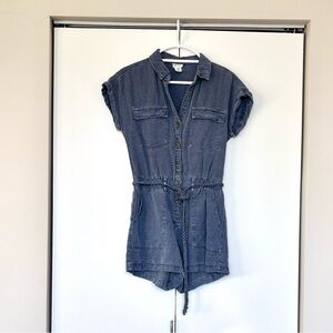 Linen Blend Romper